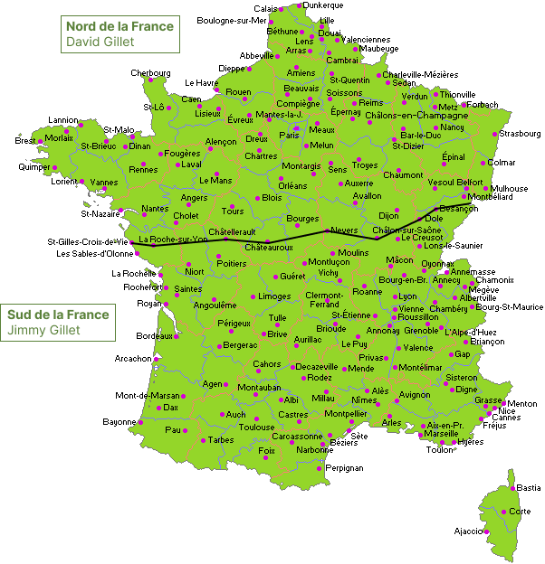 Carte de la France